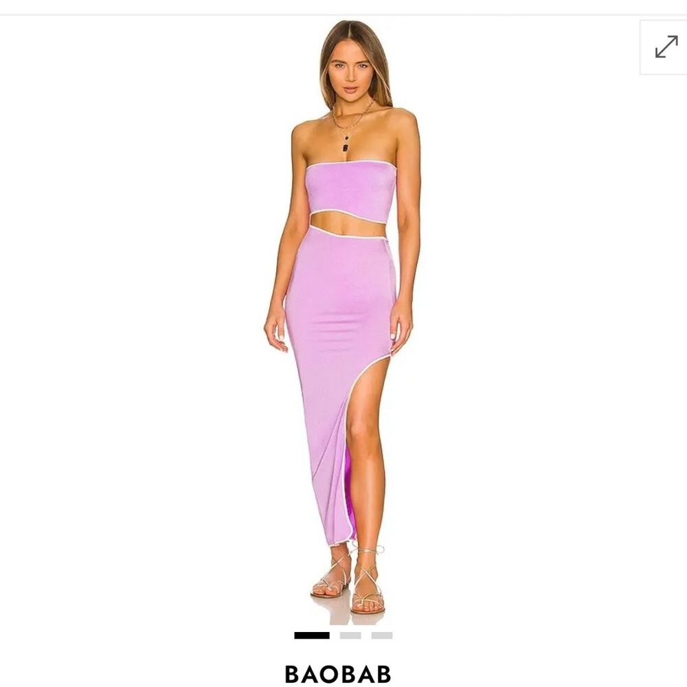 Baobab Collection Women's Lavender Asymmetrical Skirt